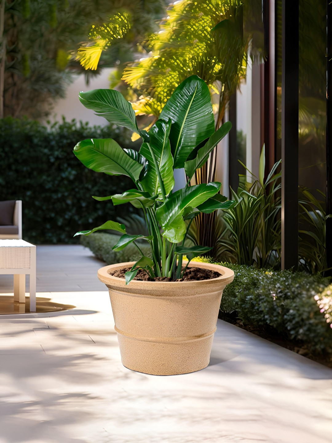 RUBOXA Brown UV ProtectedLarge Big Size Flower Pot Planters