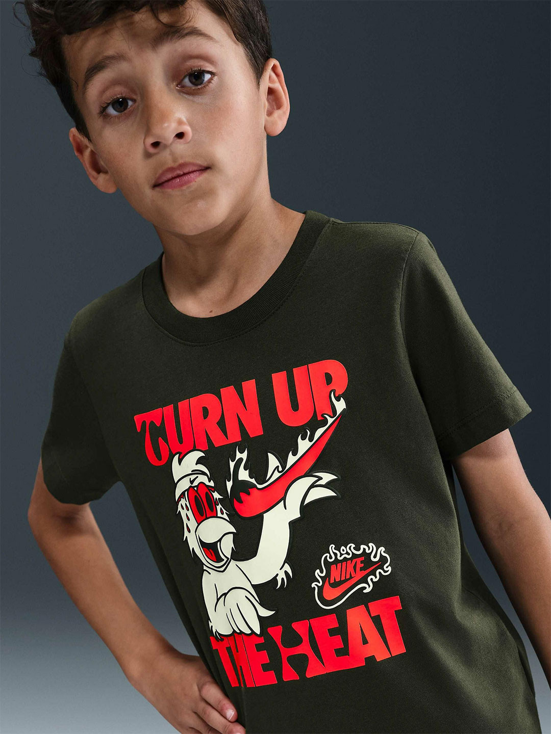 Nike Sportswear Older Kids' Typography Printed T-Shirt