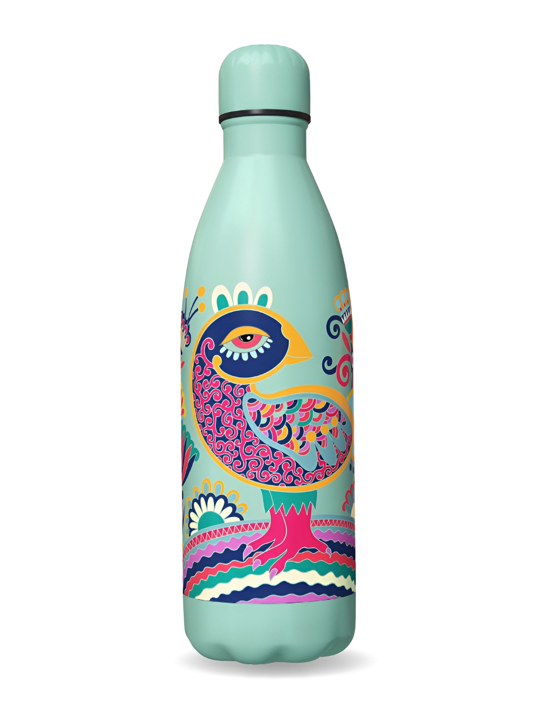 Speedex Green Stainless Steel Vacuum Insulate Hot & Cold Water Bottle 450 ML