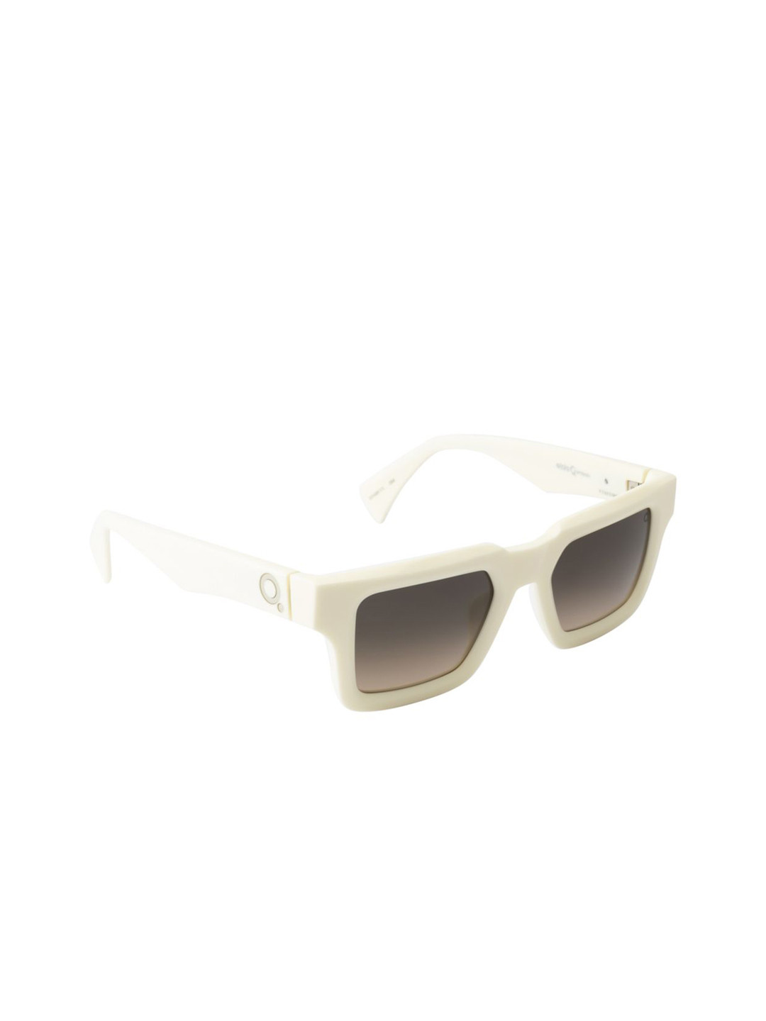 Etnia Barcelona Men Brown Lens & White Square Sunglasses with