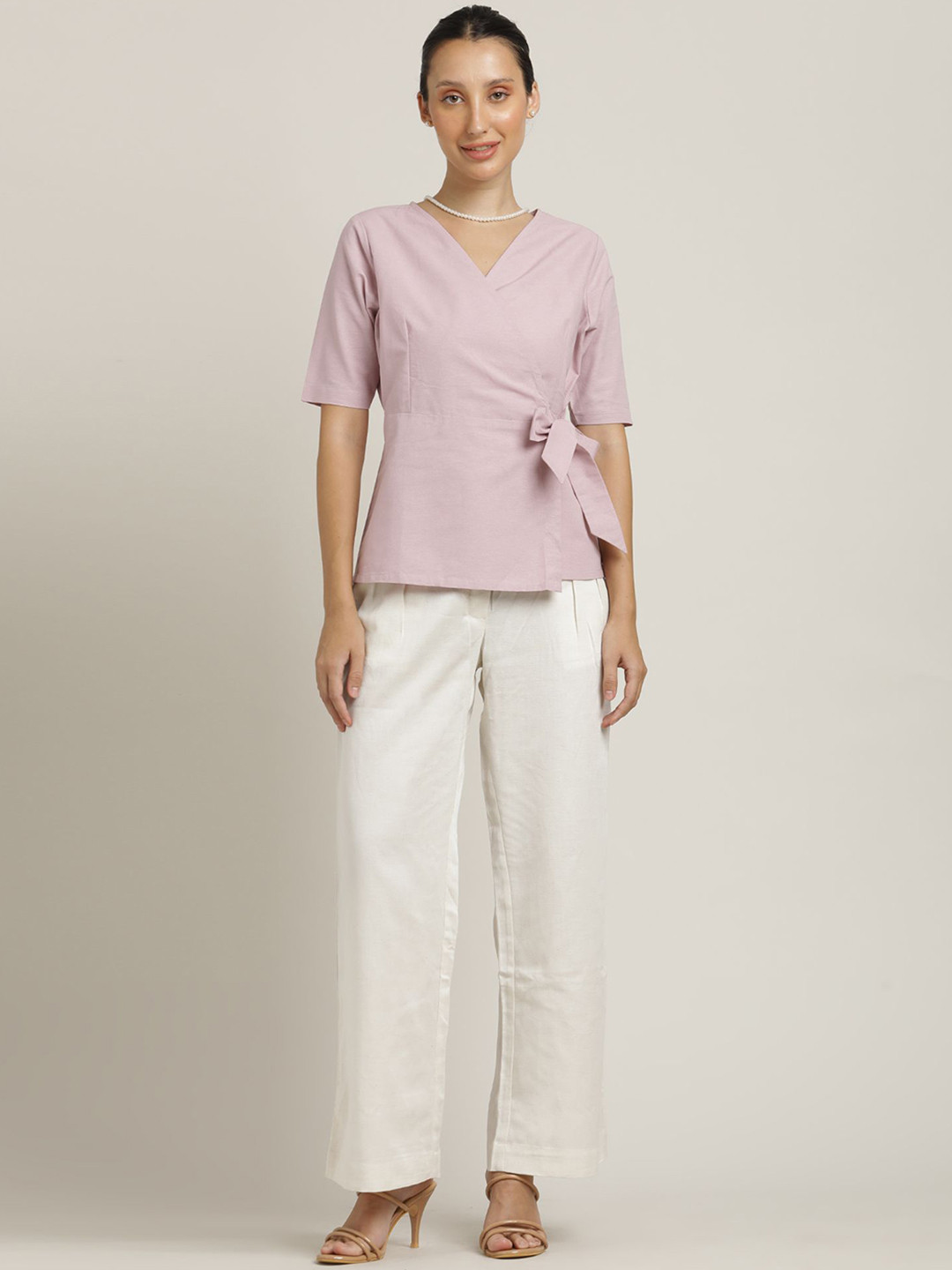 Saltpetre Wrap Top with Trousers Co-Ord