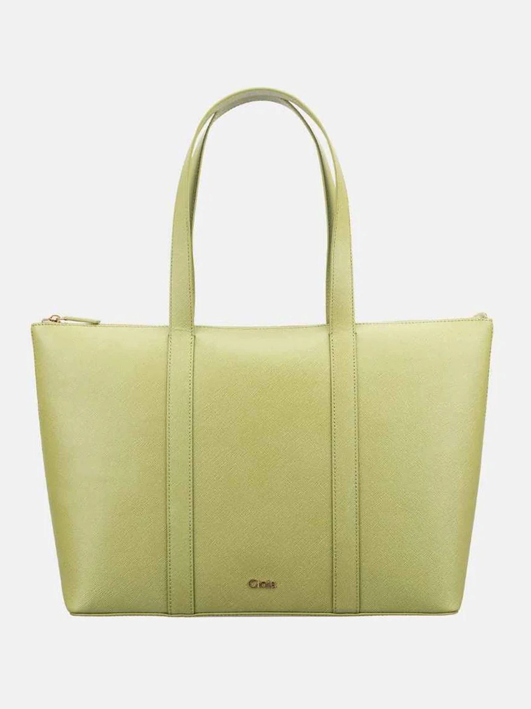GIOIA Women Green Leather Noah Tote Bag