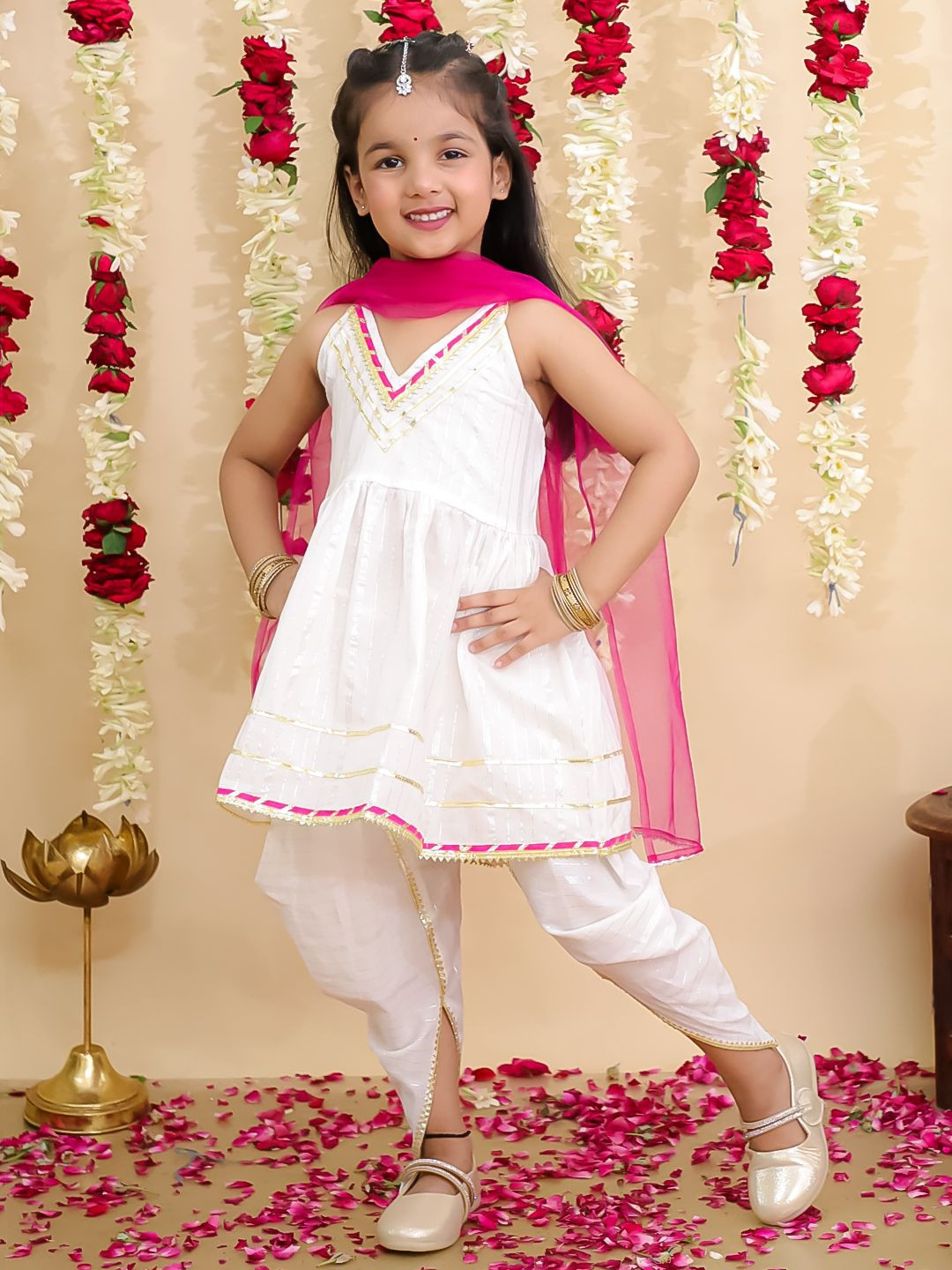 BownBee Girls Dhoti Pants