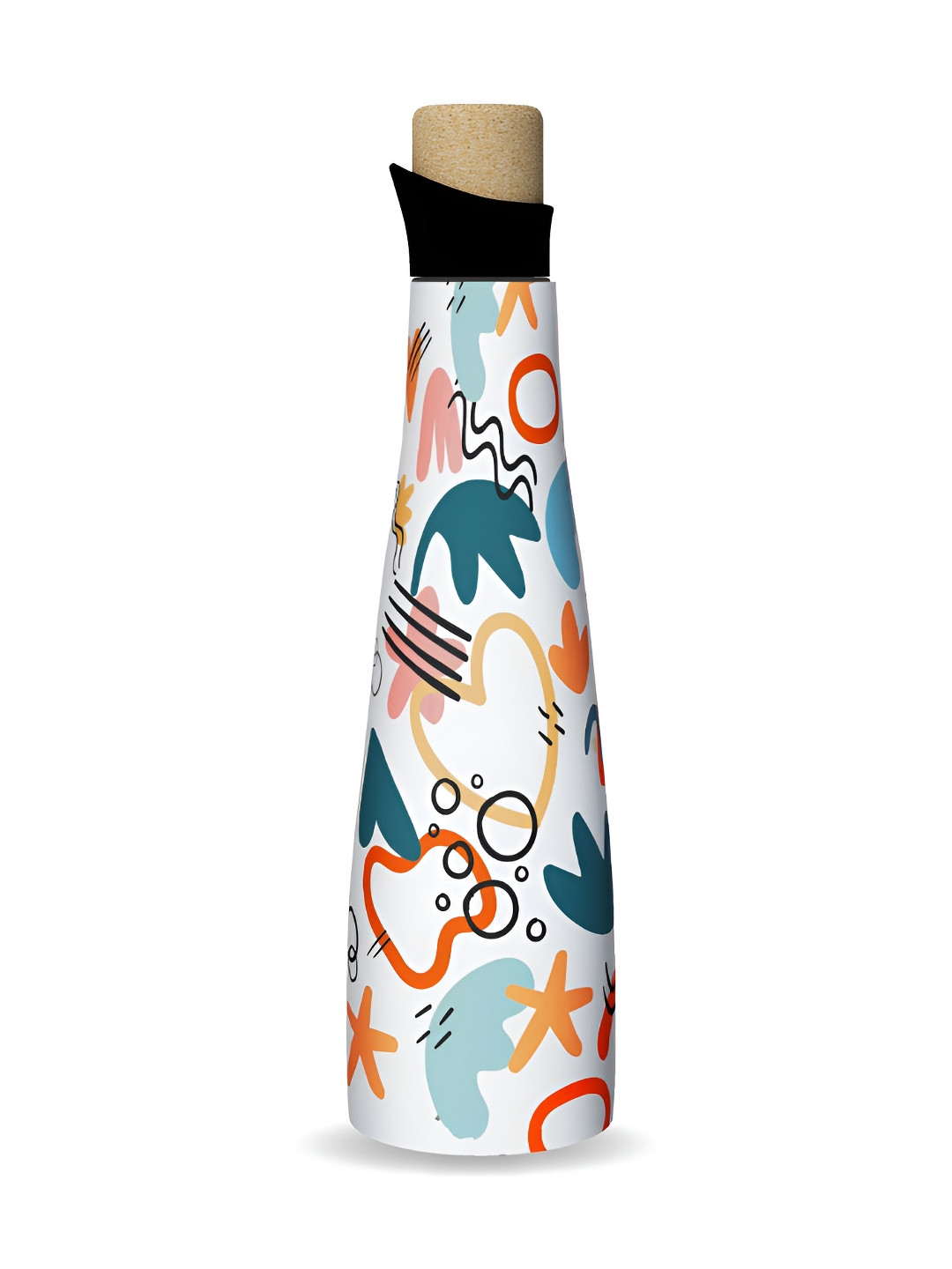 Speedex White Printed Vacuum Insulate Stainless Steel Water Bottle 500 ml