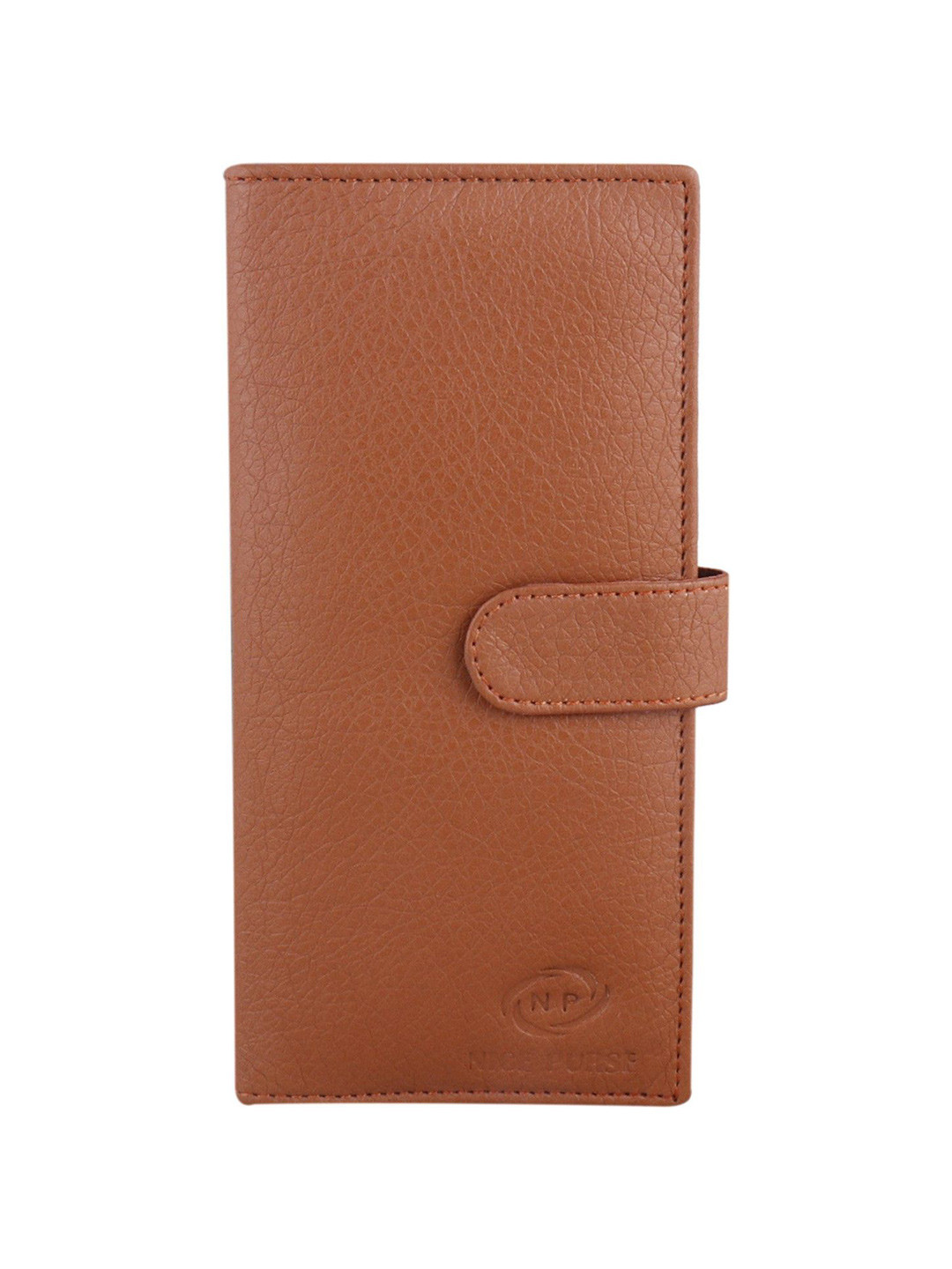 NICE PURSE Men Textured Card Holder Wallets With Button Closure