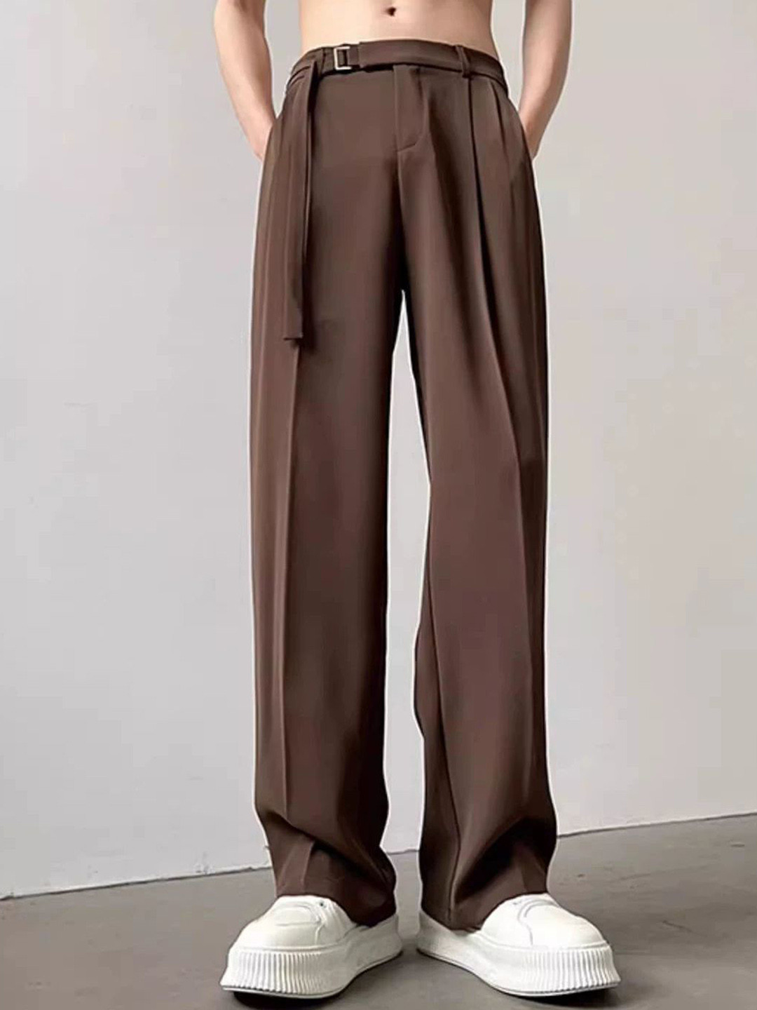 StyleCast x Revolte Men Loose Fit Casual Wide Leg Trousers - Image 1