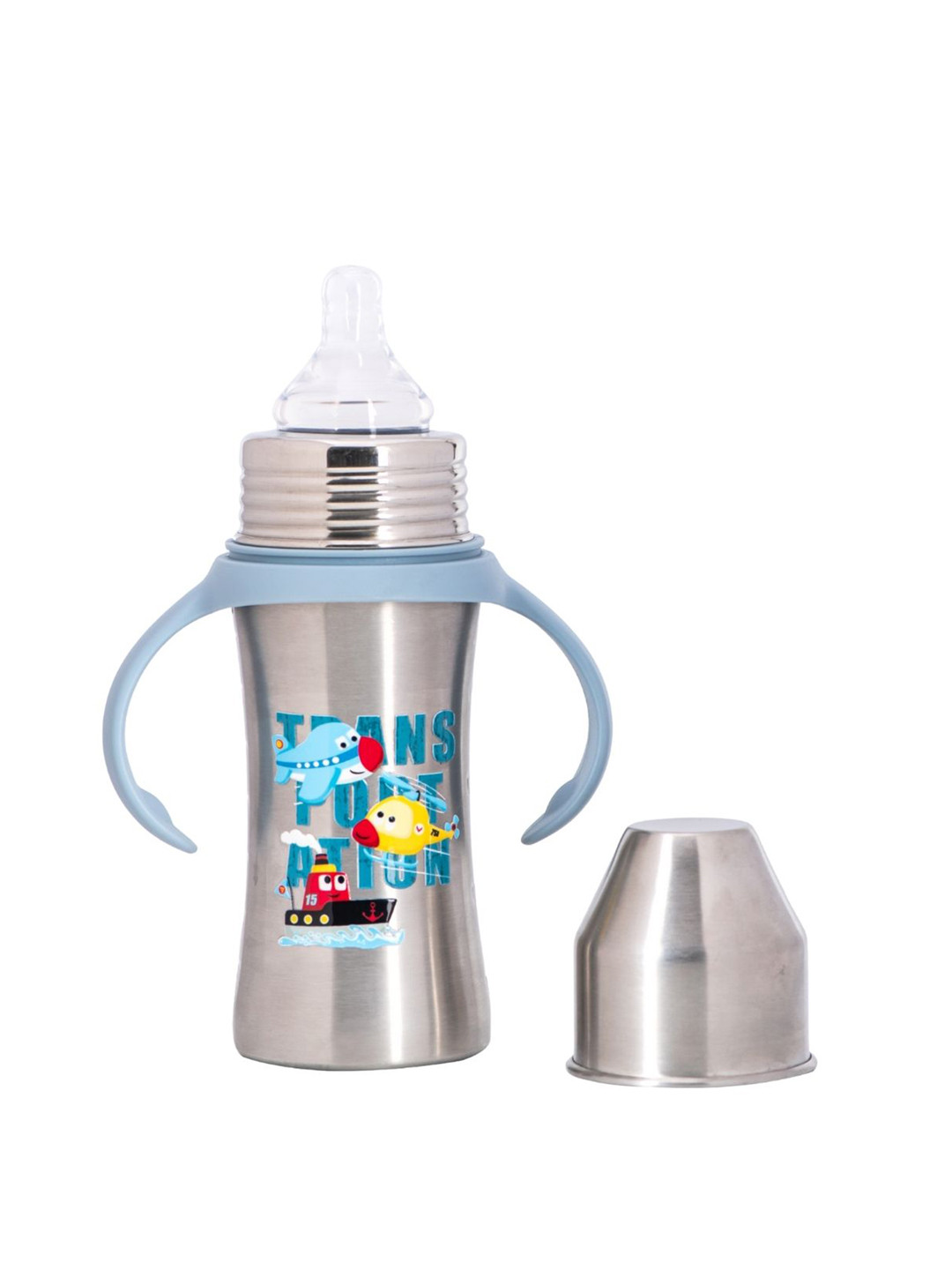 Adore Kids Magnus! Premium Wide Neck Feeding Bottle With Handle 250 ml - Blue