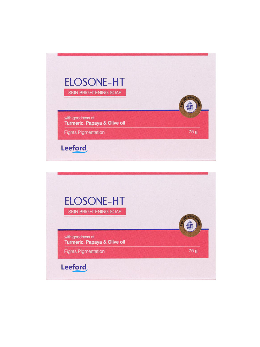 Leeford Set Of 2 Elosone-HT Skin Brightening Soap - 75 g Each