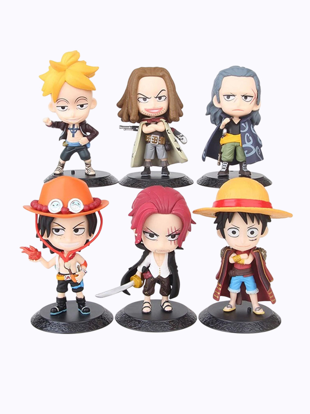 AUGEN 6Pcs One Piece Action Figurine Limited Edition Kid Figure