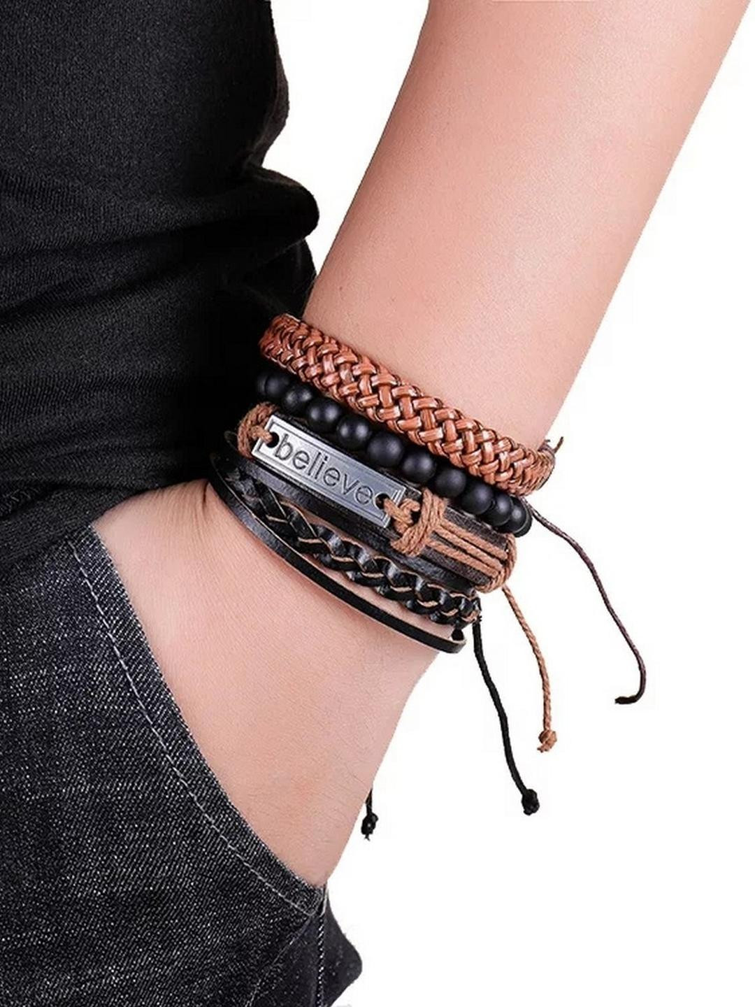 Vientiq Brown Leather Bracelet