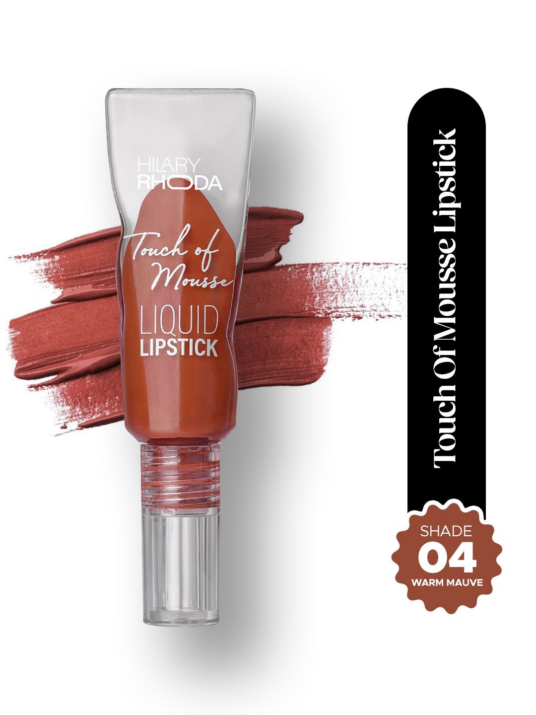 Hilary Rhoda Touch Of Mousse Matte Finish Waterproof Liquid Lipstick - 5ml - Shade- 04