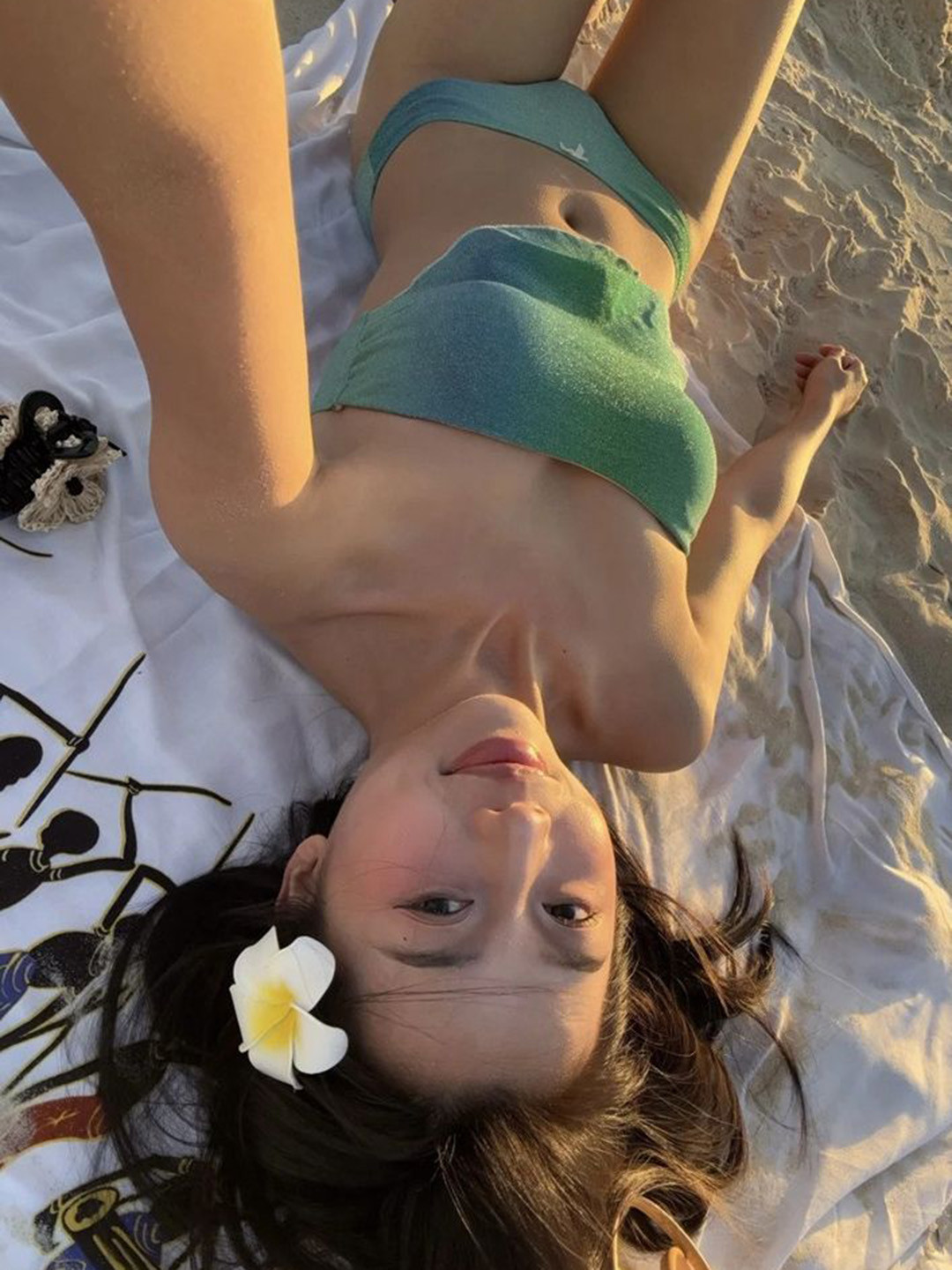 LULU & SKY Self-Designed Glittery Swim Bikini Set