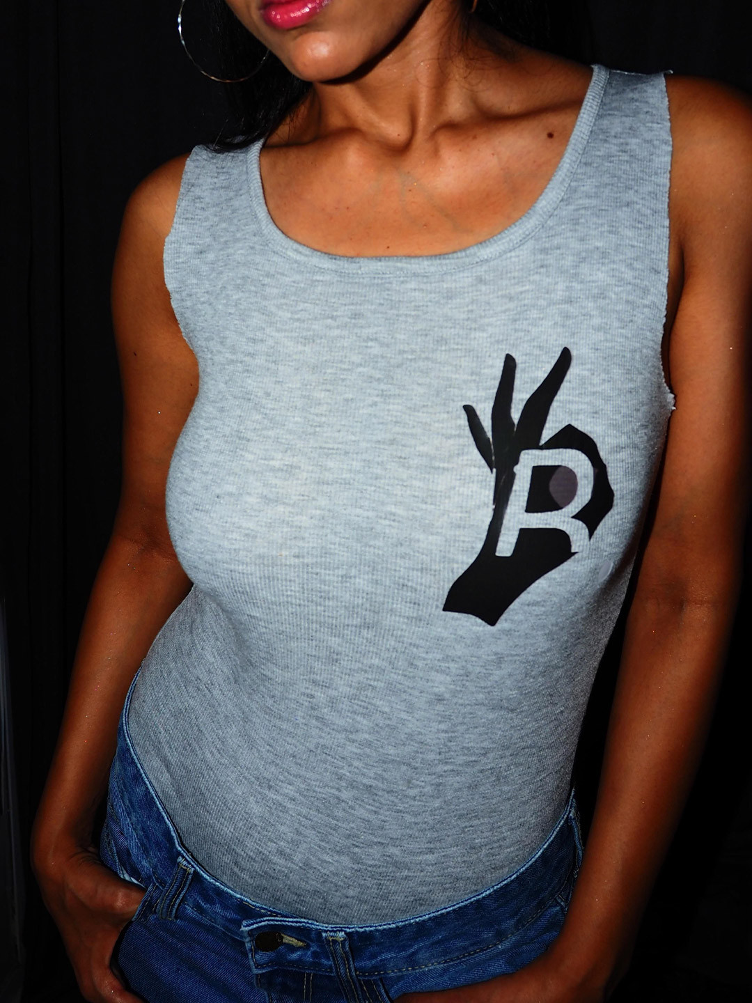 BANGS AND CRACKLES Women Graphic Printed Sleeveless Cotton Tank Top