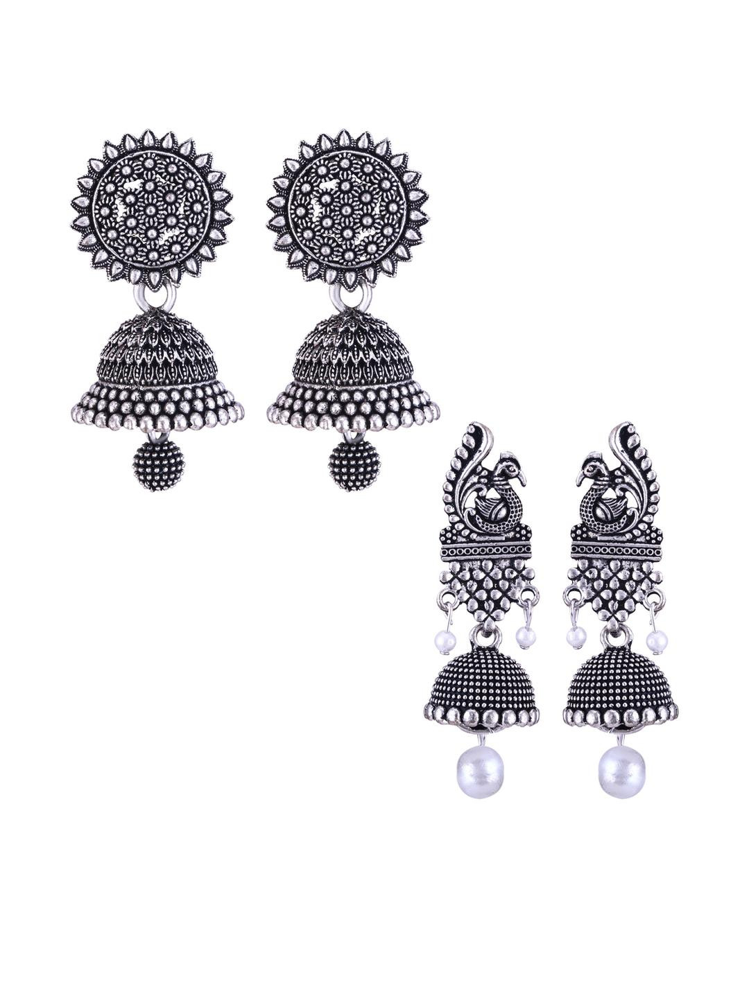 Sangria Alloy Silver-Plated Earrings