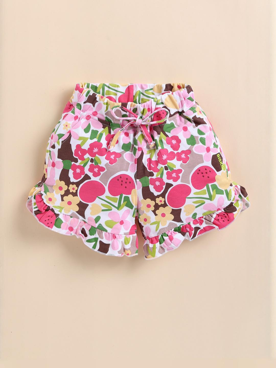 Biskid Pink Cotton Shorts