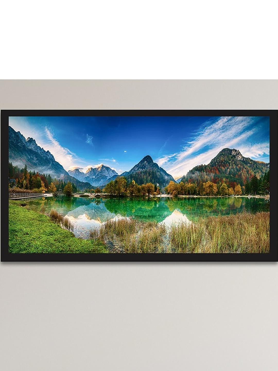 DEKORSTATION Blue & Green Nature 1 Piece Canvas Wall Art