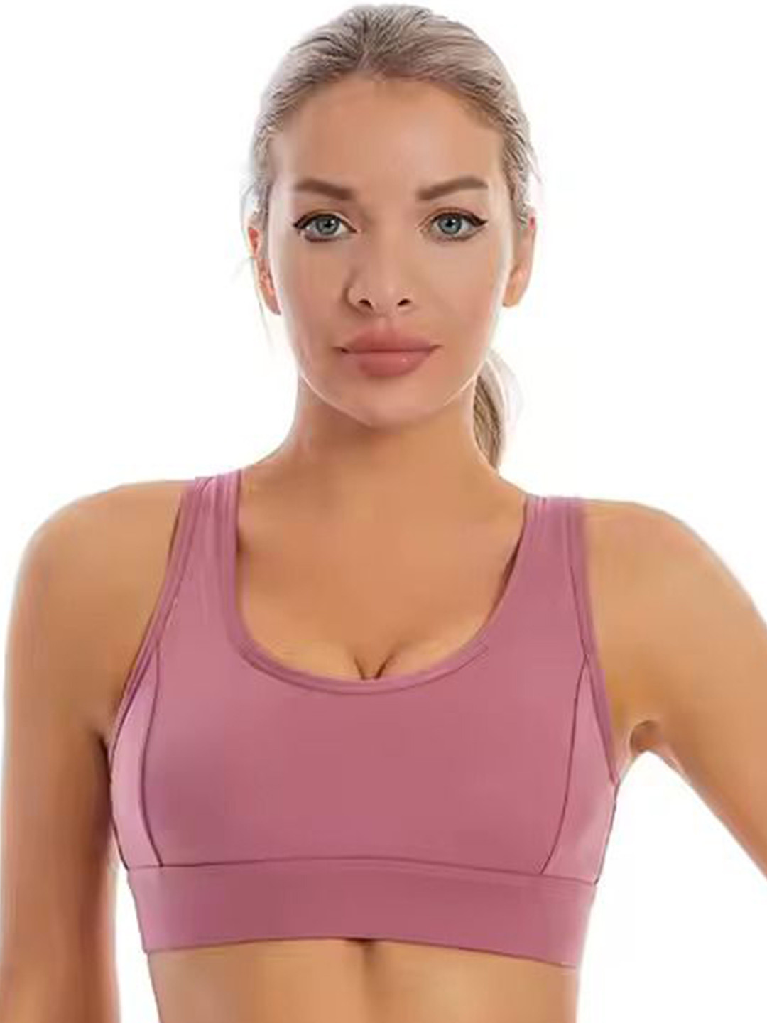 BRACHY Women Full Coverage Racer Back Sports Bra With Removable Pads