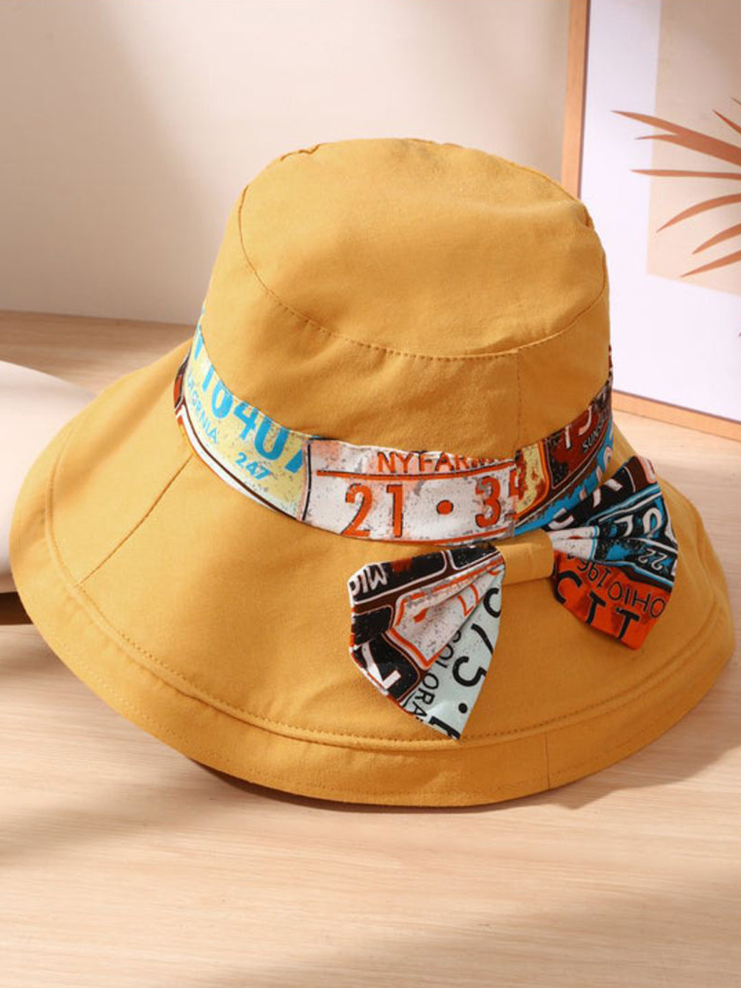SALTY Women Tangerine Satin Bucket Hat  Breathable  Beach Hat|Sun Protection Cap