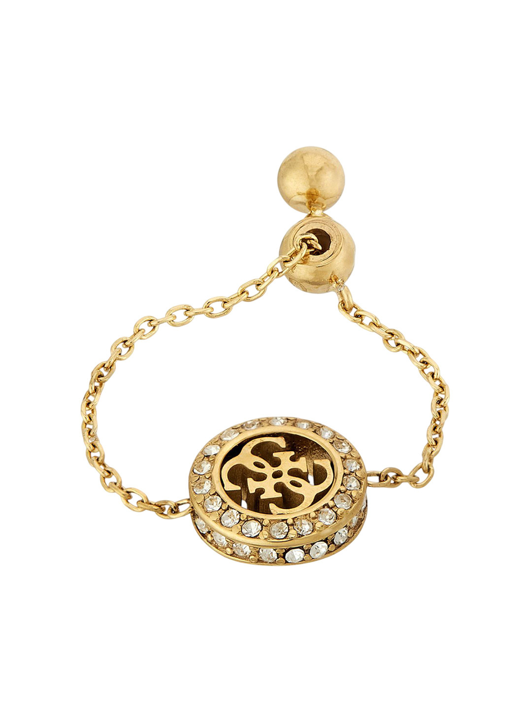 Women 4G Crush Gold-Plated Stainless Steel Ring