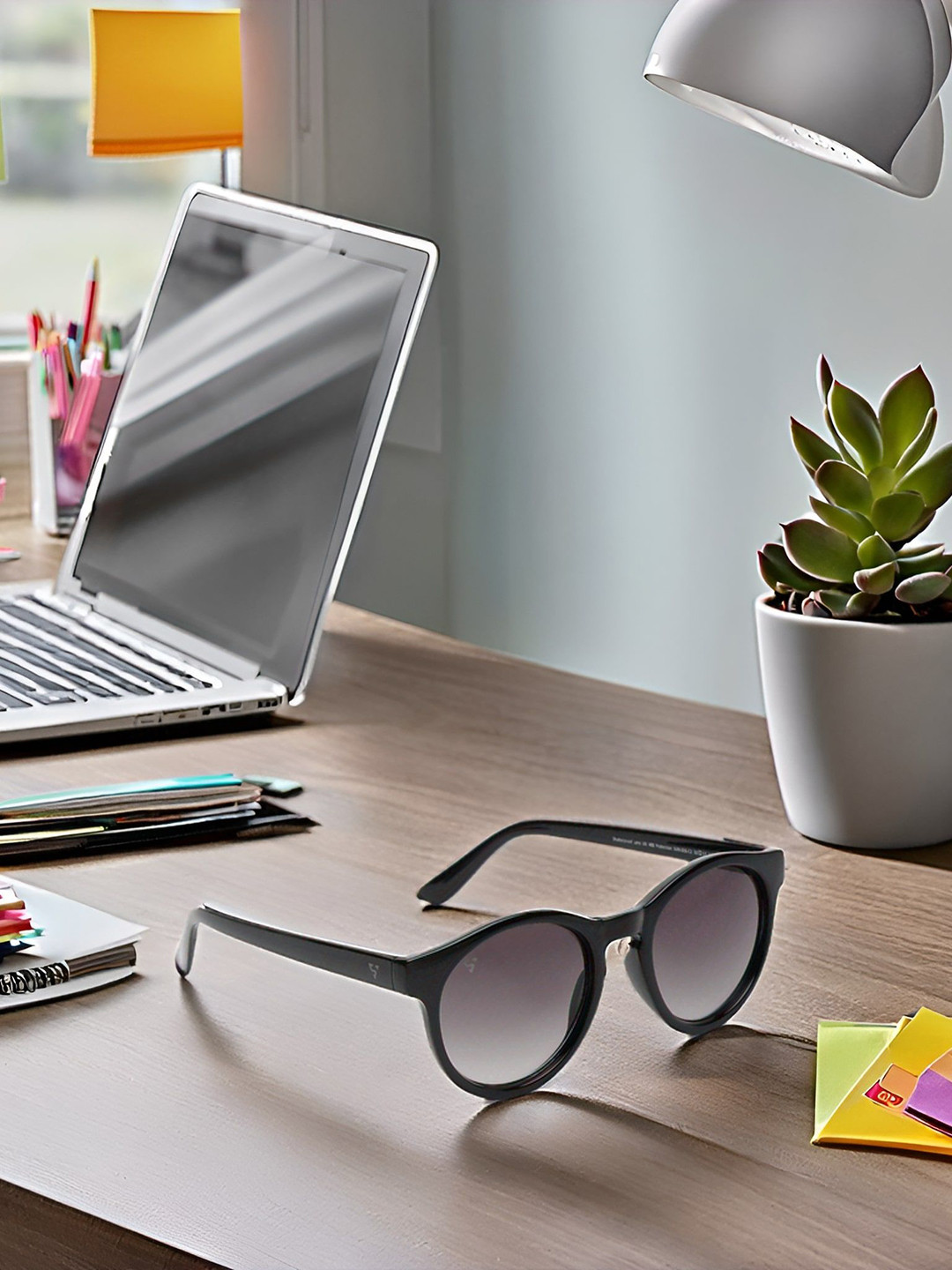 SUNNIES Unisex Round Sunglasses With UV Protected Lens SNS-016-C2(O)-Gradient.