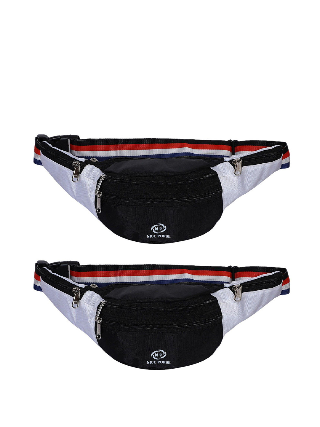 NICE PURSE Set Of 2 Textured Waist Bag