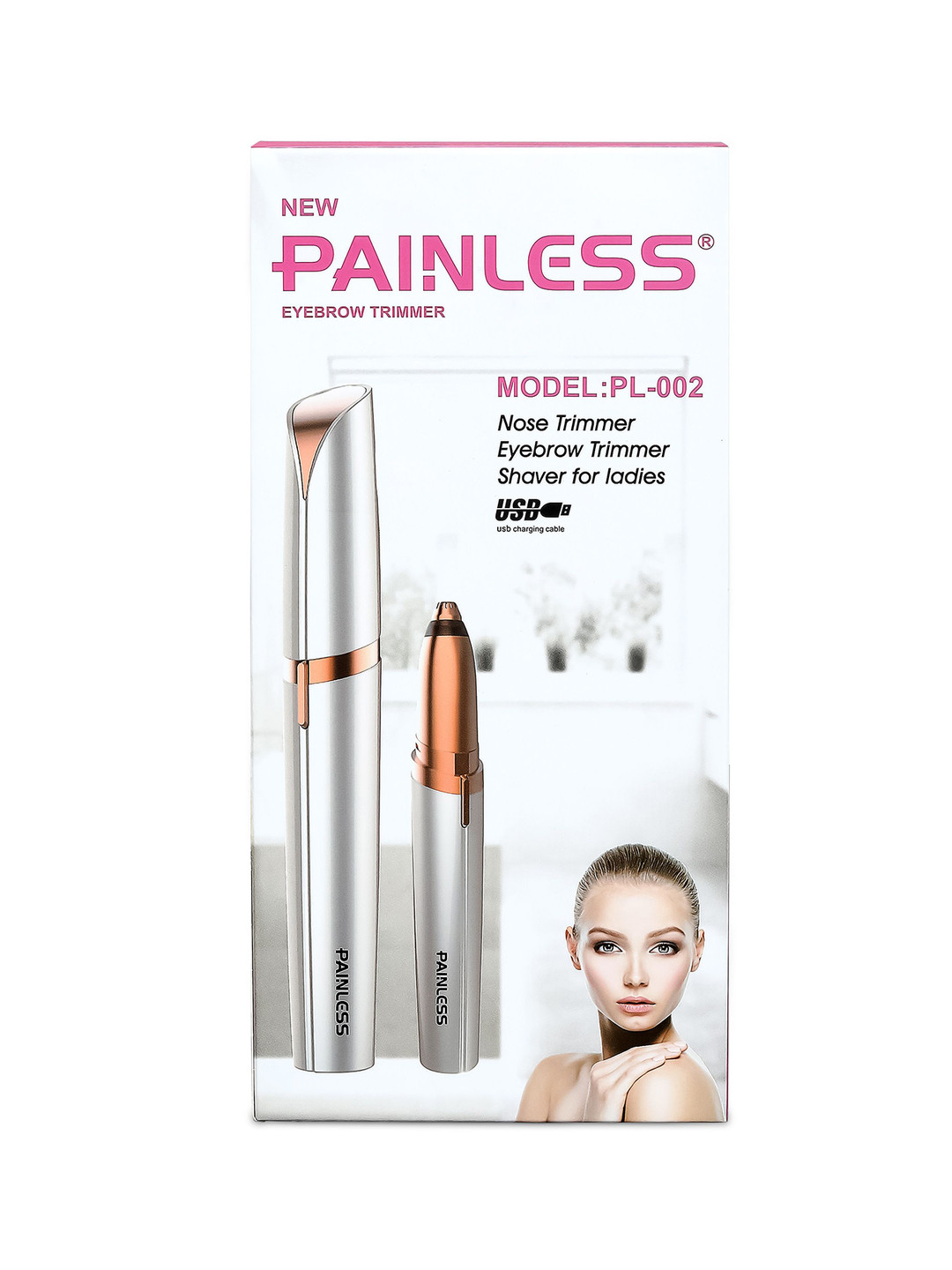 PAINLESS Hidden Blade Technology Portable Eyebrow Trimmer
