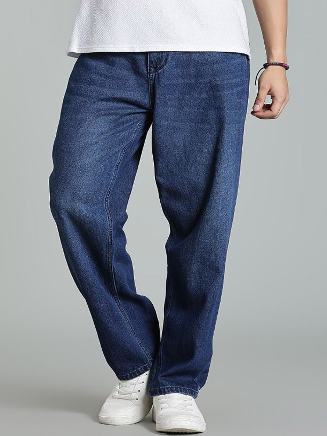 PAUL STREET Brukk Men Relaxed Fit Mid-Rise Light Fade Jeans