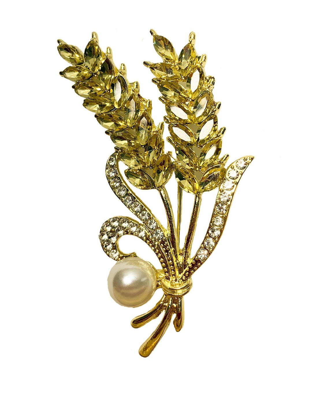 GEHNEY Joy of Jewels Metal Yellow Brooch