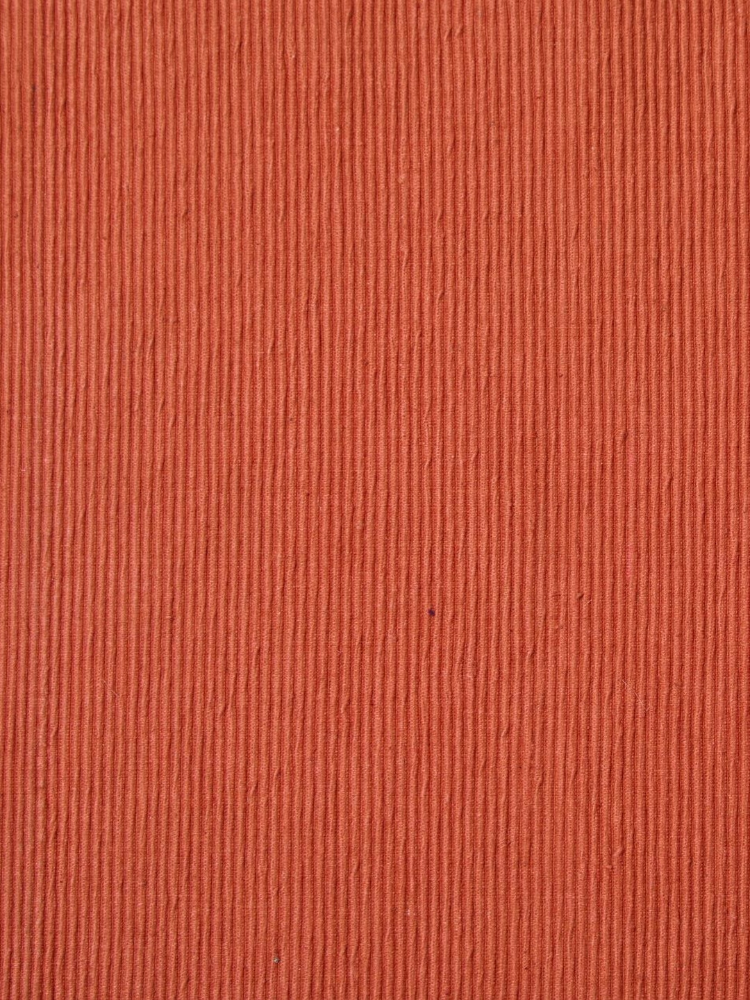 Fabindia Prithi Orange Ribbed Pure Cotton Table Runner