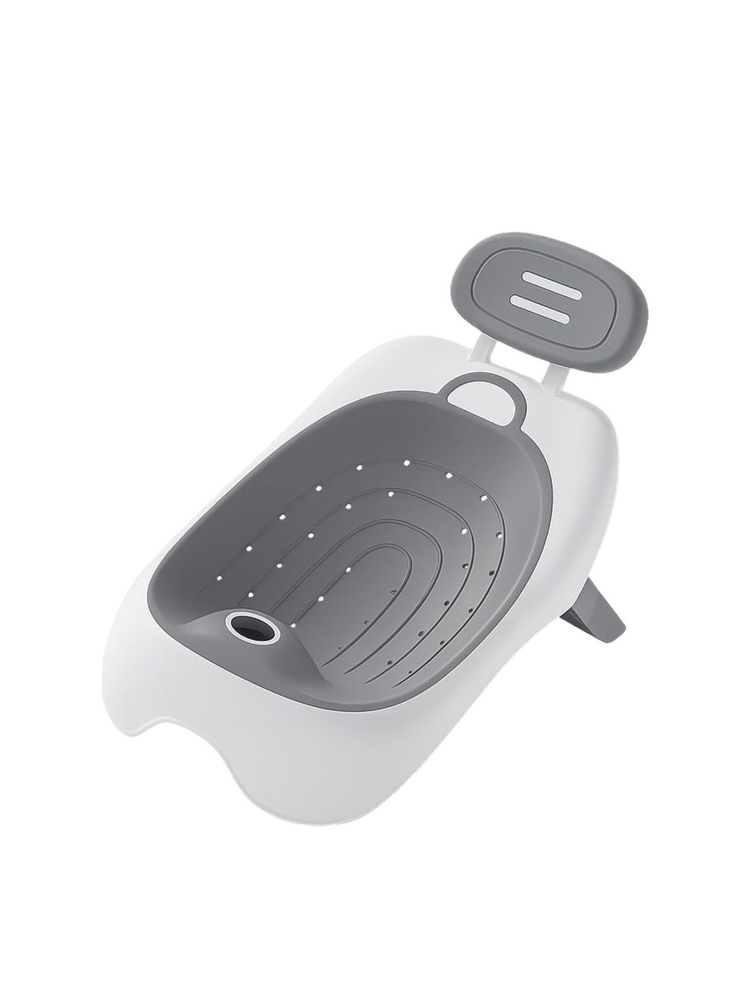 GUCHIGU White & Grey Infants Soft Anti-Slip BathTub