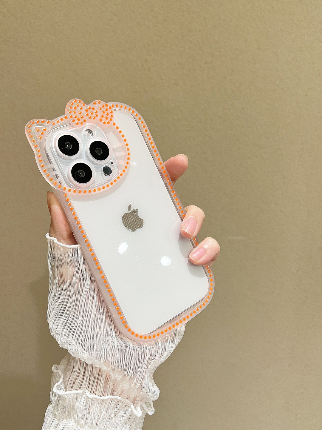 CASE CREATION Radium Night Glow Hello Kitty iPhone 14 Bumper Case Mobile Accessories