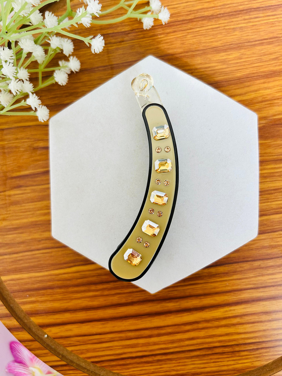 Radhya Accessories Women Daisy Bling Bofeini Banana Clip