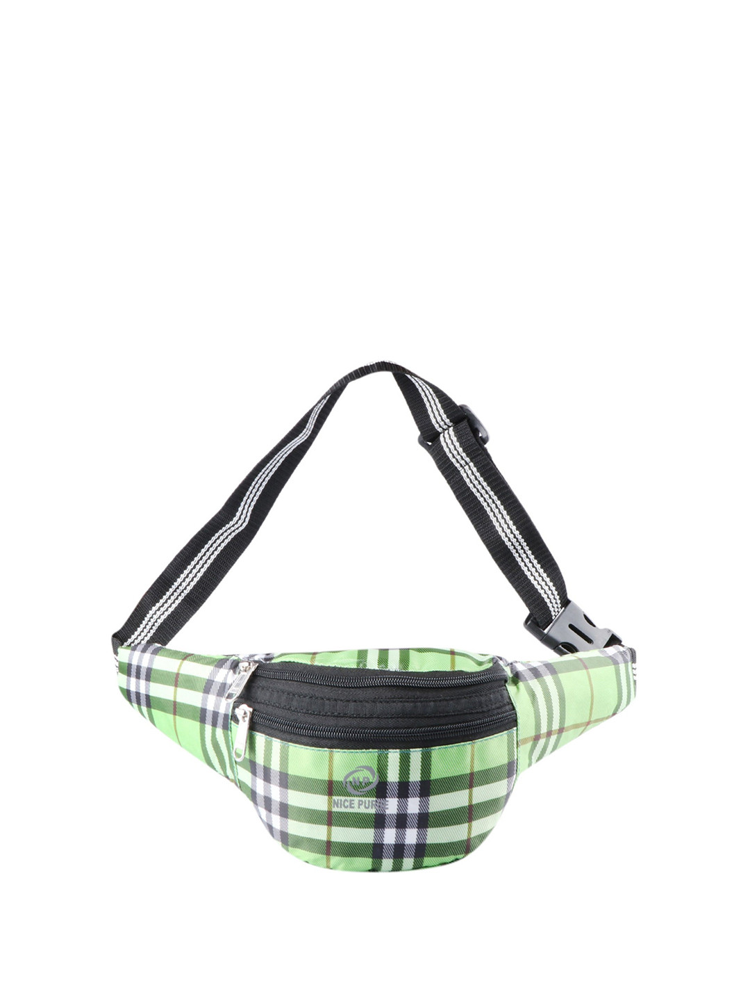 NICE PURSE Checked Waist Bag