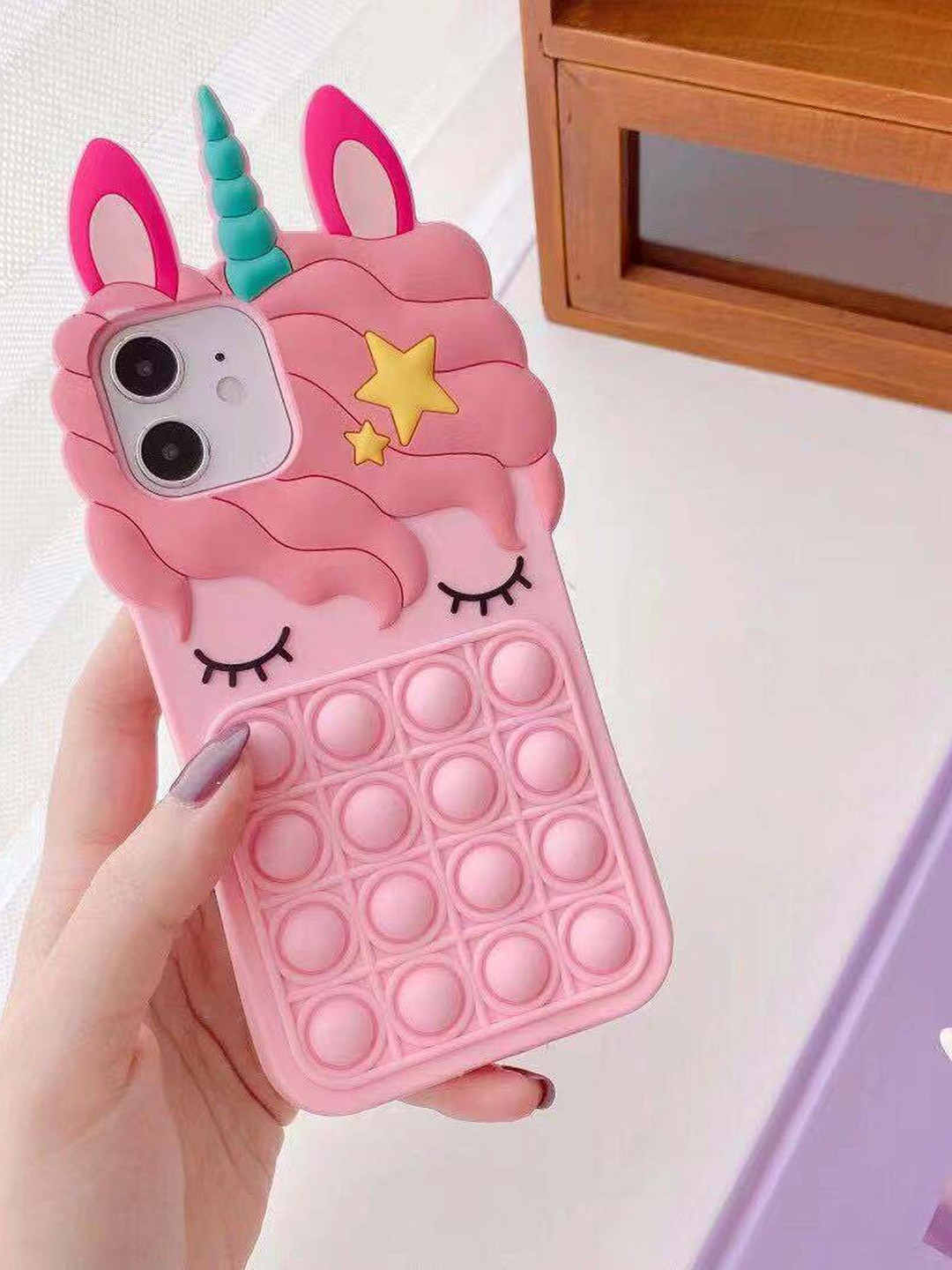 CASE CREATION Women Push Pop Unicorn iPhone 6S Back Case Mobile Accessories