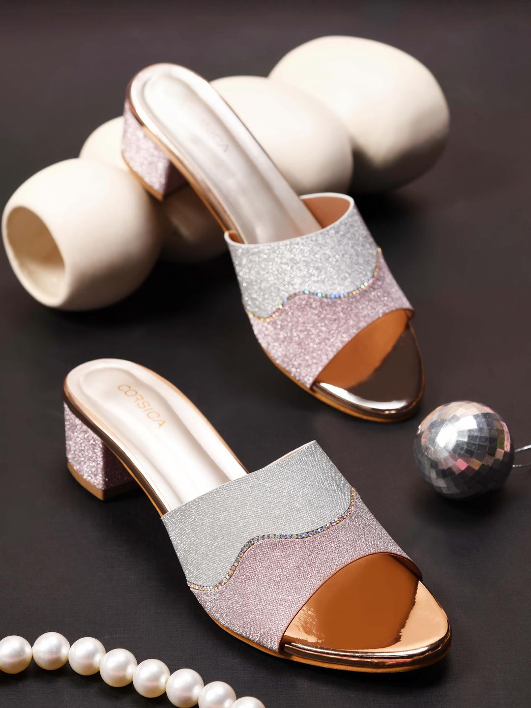 CORSICA Synthetic Patent Pink Heels