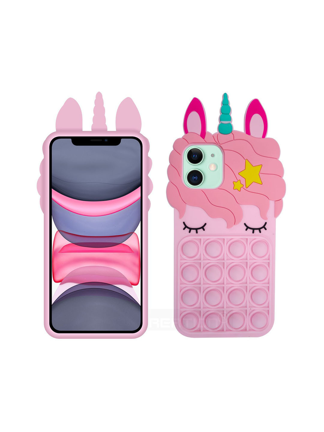 CASE CREATION Women Push Pop Unicorn Apple iPhone 11 Bumper Case Mobile Accessories