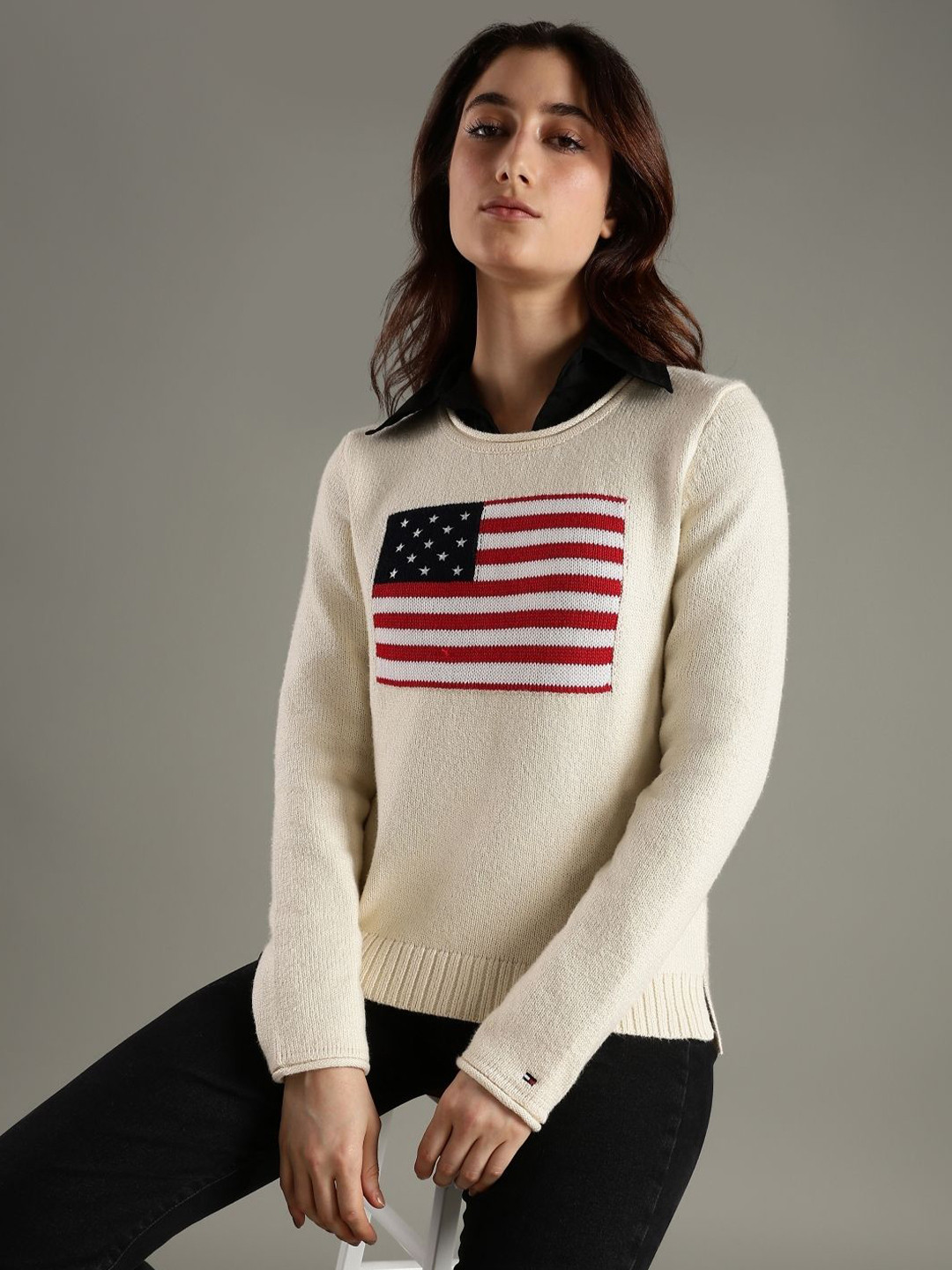 Tommy Hilfiger U.S Women Printed Cotton Pullover