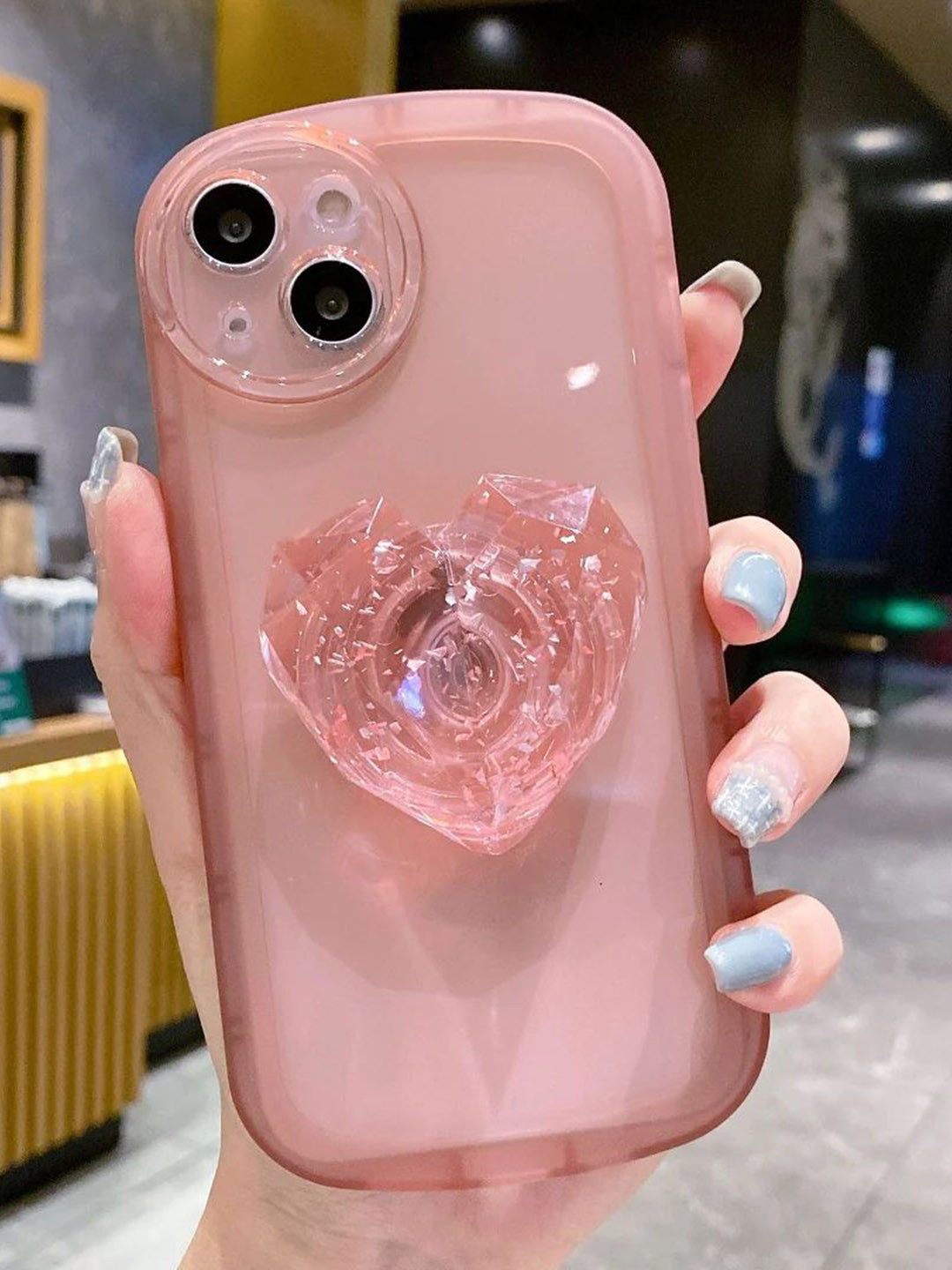 CASE CREATION Heart Pop Stone Holder iPhone 11 Bumper Case Mobile Accessories