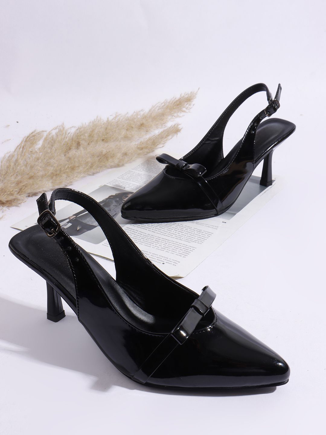 Try Me Women Embellished Fashionable Trending Stiletto Sandals with Bows