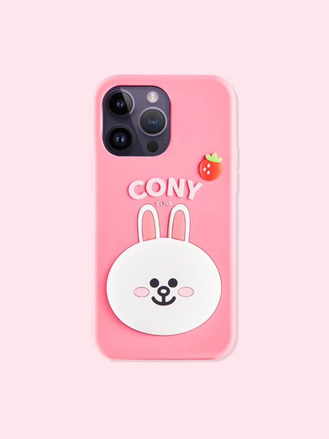 CASE CREATION Real 3D Cony Cute Rabbit iPhone 14 Back Case Mobile Accessories