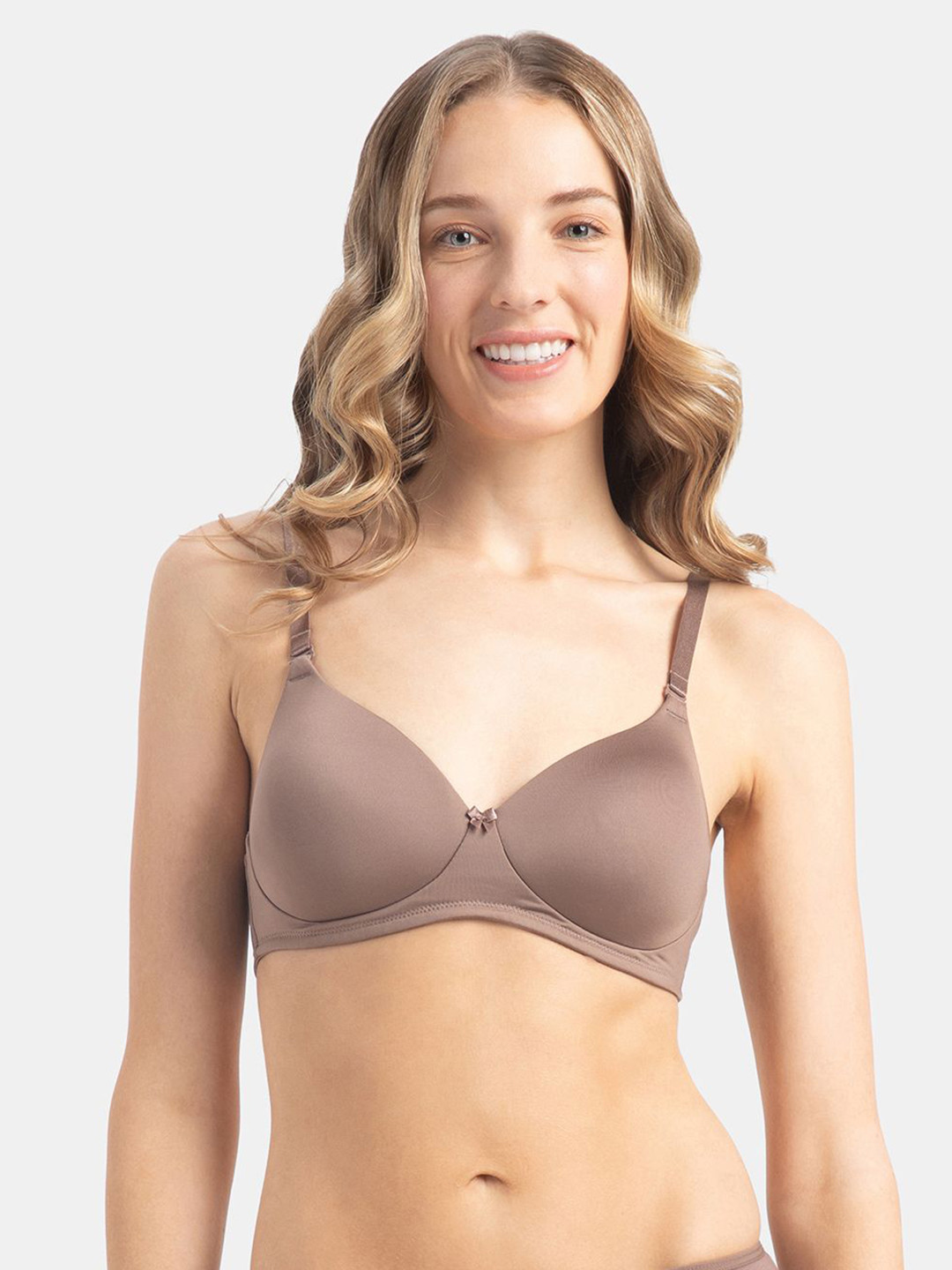 Jockey Wirefree Padded Microfiber Stretch Full Coverage Tshirt Bra-1819