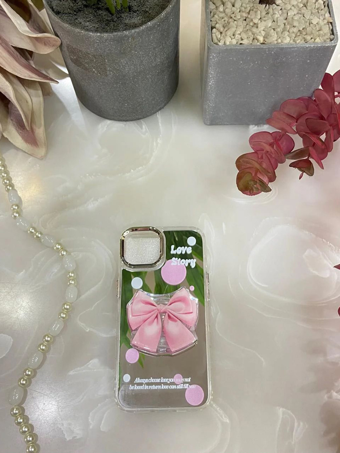 CASE CREATION Floral Printed iPhone 14 Pro Bumper Case Mobile Accessories