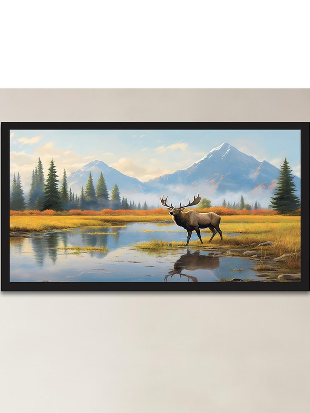 DEKORSTATION Multicoloured 1 Piece Canvas Animals Wall Paintings