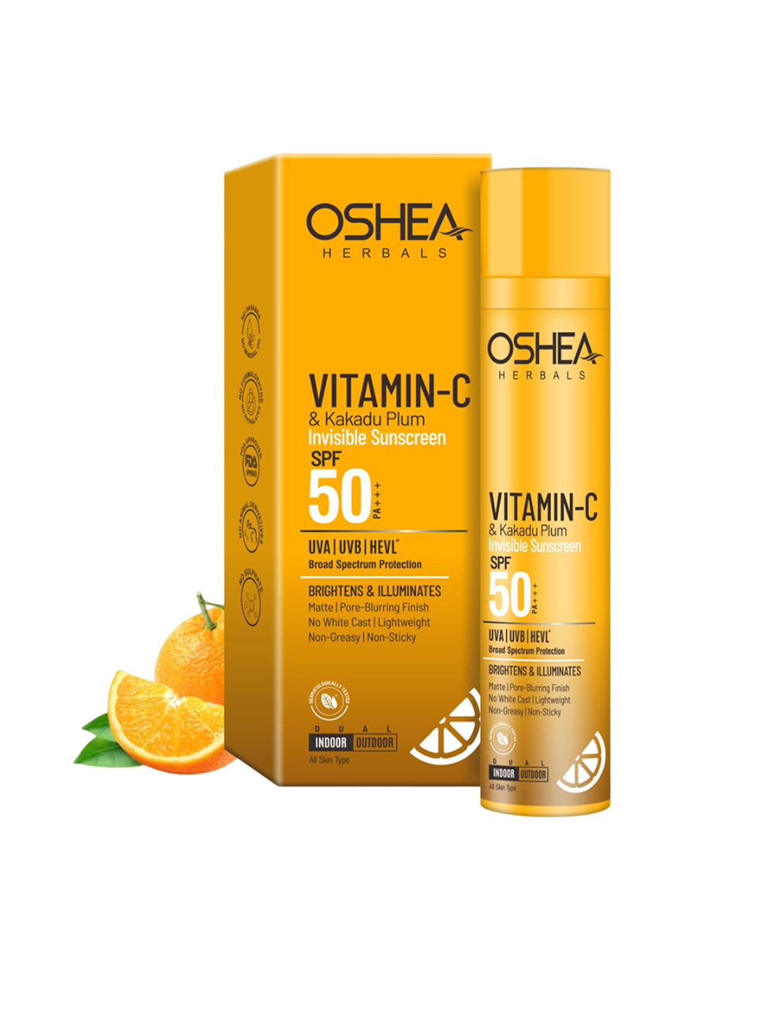 Oshea Herbals Vitamin C & Kakadu Plum Invisible Sunscreen SPF50 PA+++ - 50 ml