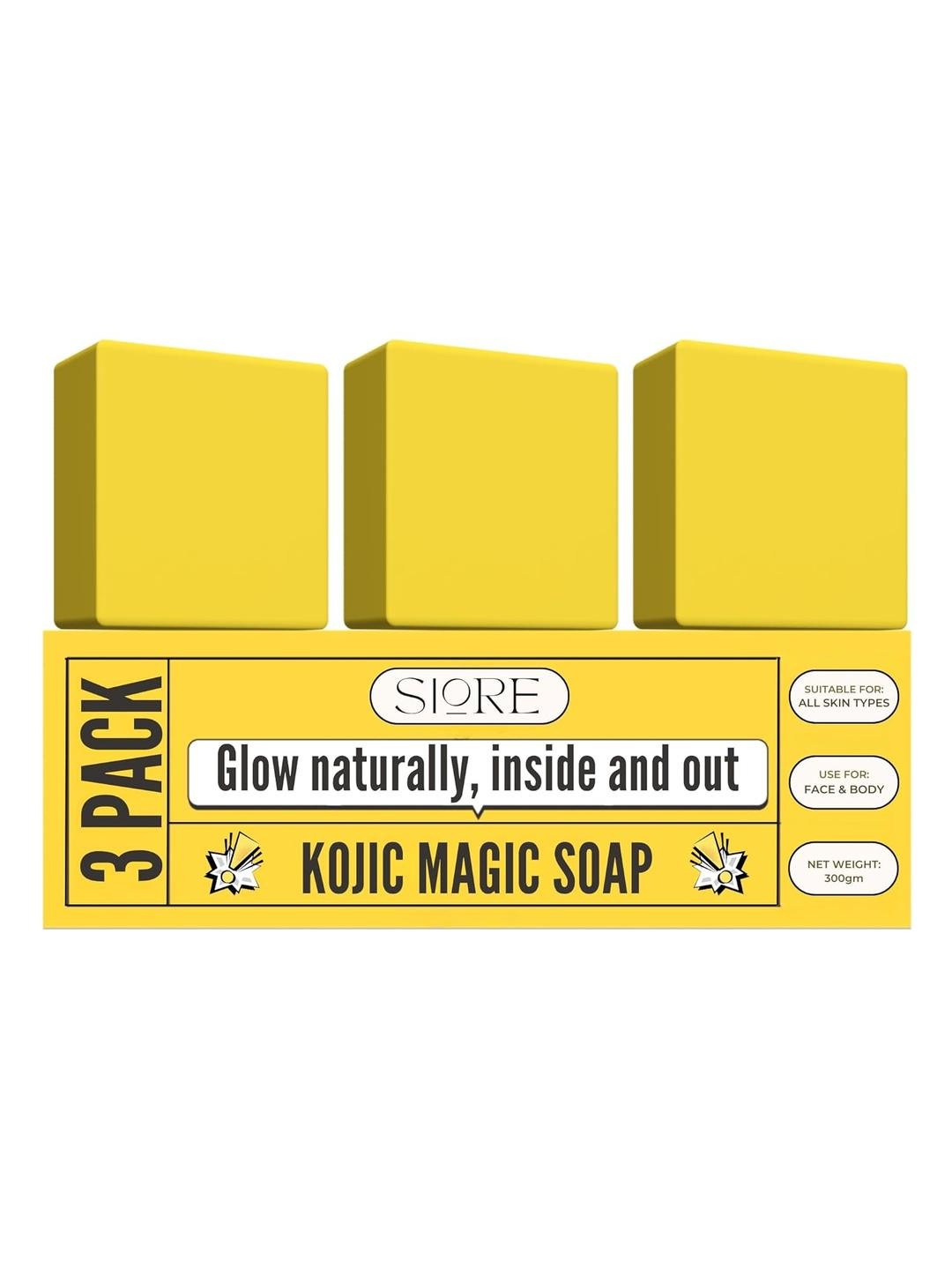 SIORE Set Of 3 Kojic Magic Soaps