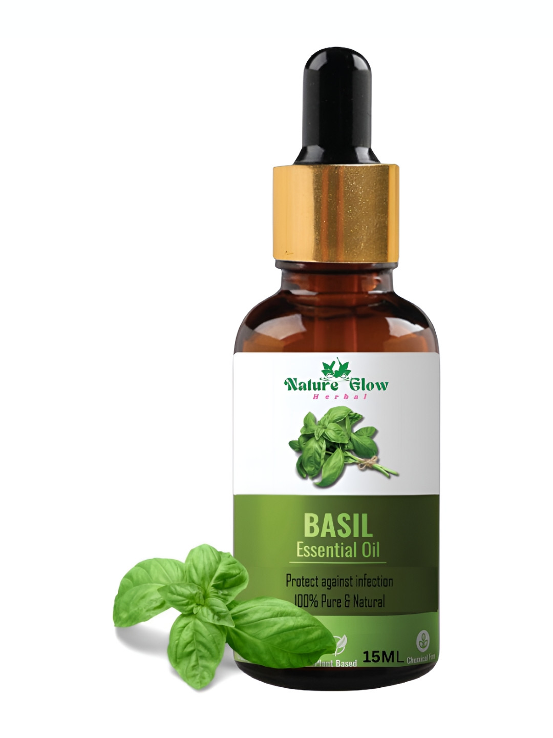 Nature Glow Herbal Basil Essential Oil  - 15ml