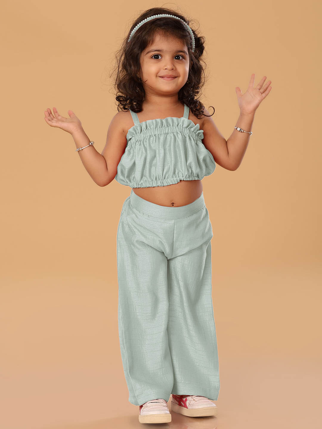 The Mini Trunk Girls Top With Trousers Clothing Set