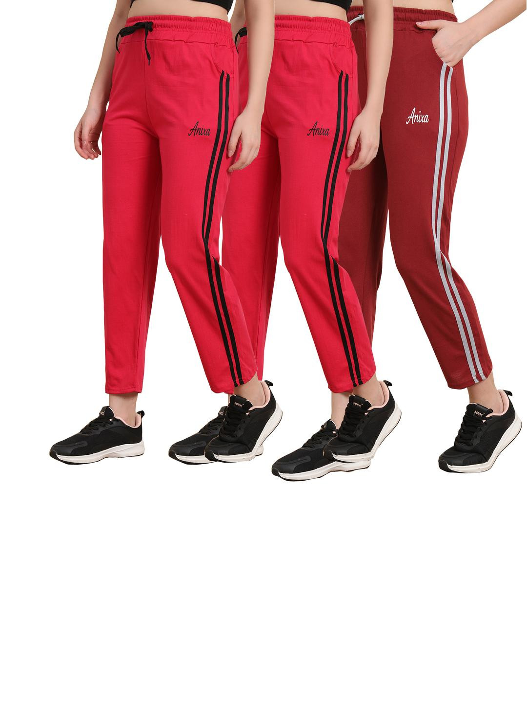 TRENDY WORLD Pack of 3 Cotton Pyjamas with Side Pockets