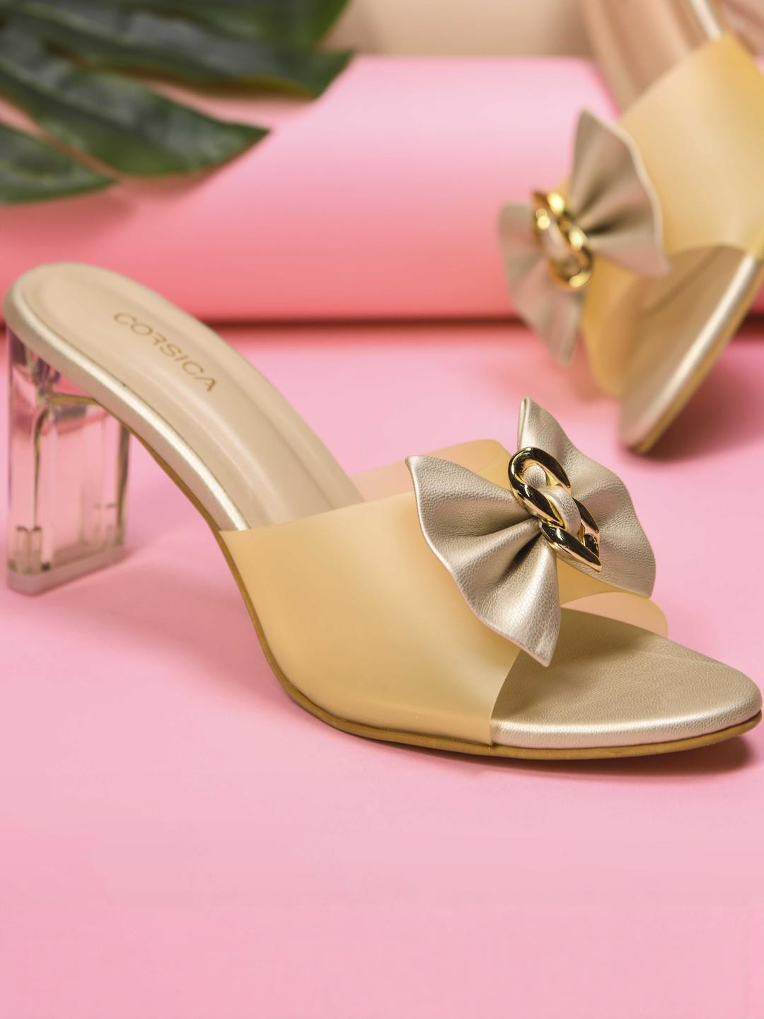 CORSICA Synthetic Patent Yellow Heels