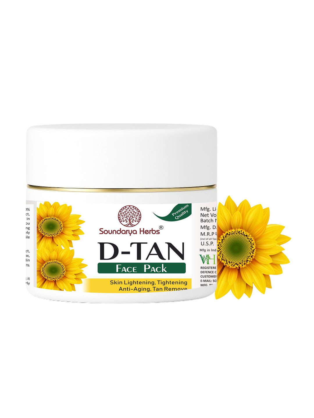 Soundarya Herbs D -Tan Face Pack- 100 g